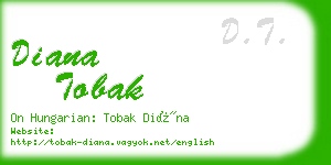 diana tobak business card